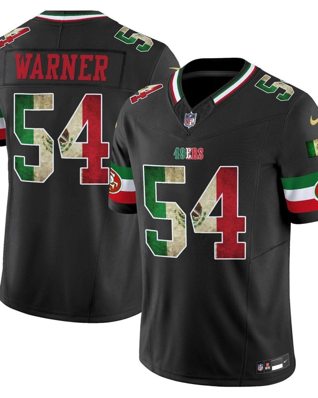 49ers Mexico Vapor Limited Jersey V4 - All Stitched SF49_KDZ - KINDOZY
