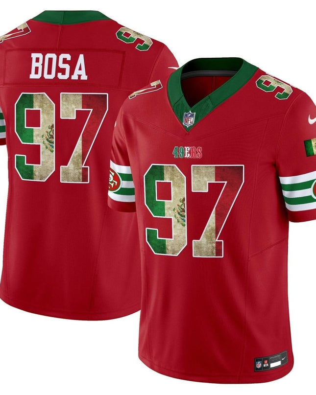 49ers Mexico Vapor Limited Jersey V4 - All Stitched SF49_KDZ - KINDOZY