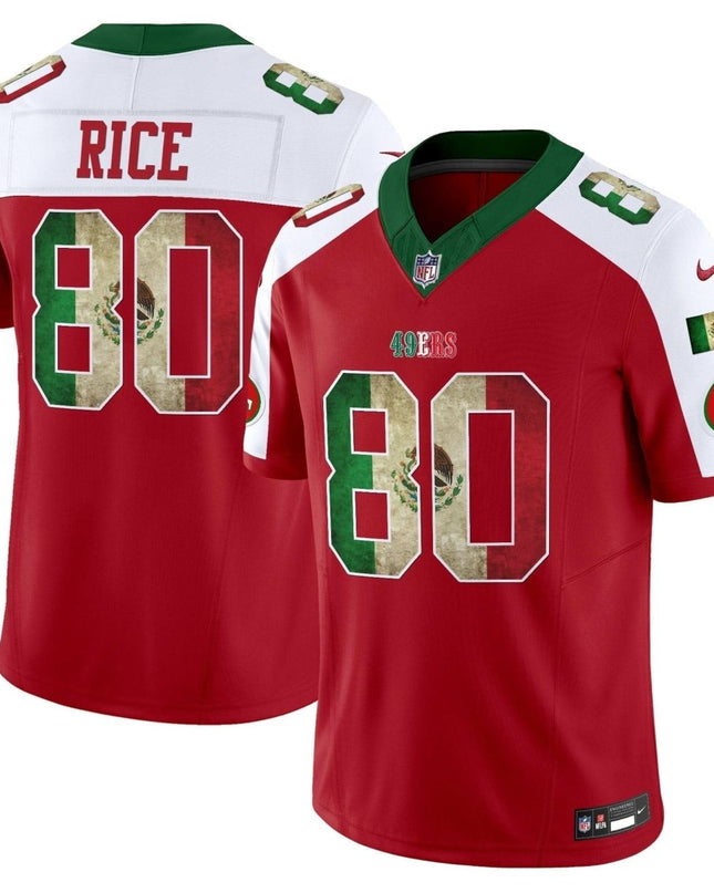 49ers Mexico Vapor Limited Jersey V4 - All Stitched SF49_KDZ - KINDOZY