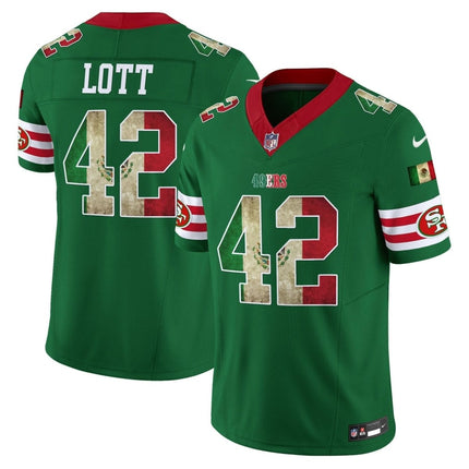49ers Mexico Vapor Limited Jersey V4 - All Stitched SF49_KDZ - KINDOZY