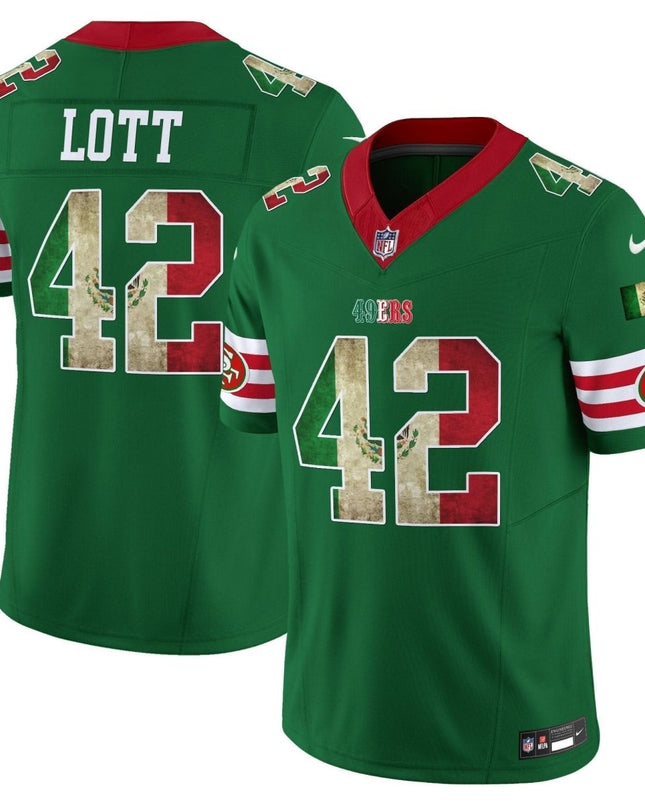 49ers Mexico Vapor Limited Jersey V4 - All Stitched SF49_KDZ - KINDOZY