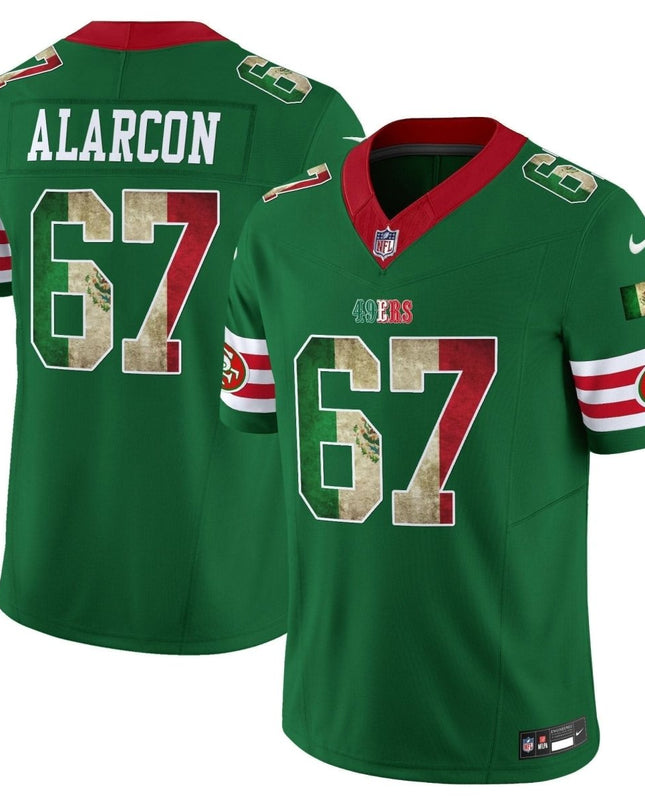 49ers Mexico Vapor Limited Jersey V4 - All Stitched SF49_KDZ - KINDOZY