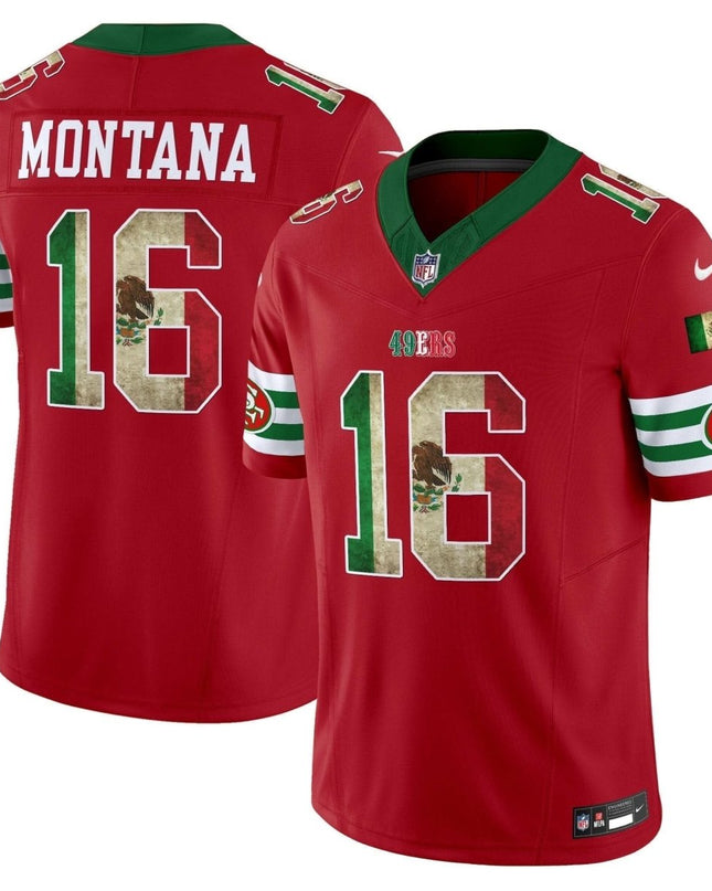 49ers Mexico Vapor Limited Jersey V4 - All Stitched SF49_KDZ - KINDOZY