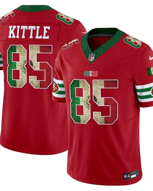 49ers Mexico Vapor Limited Jersey V4 - All Stitched SF49_KDZ - KINDOZY