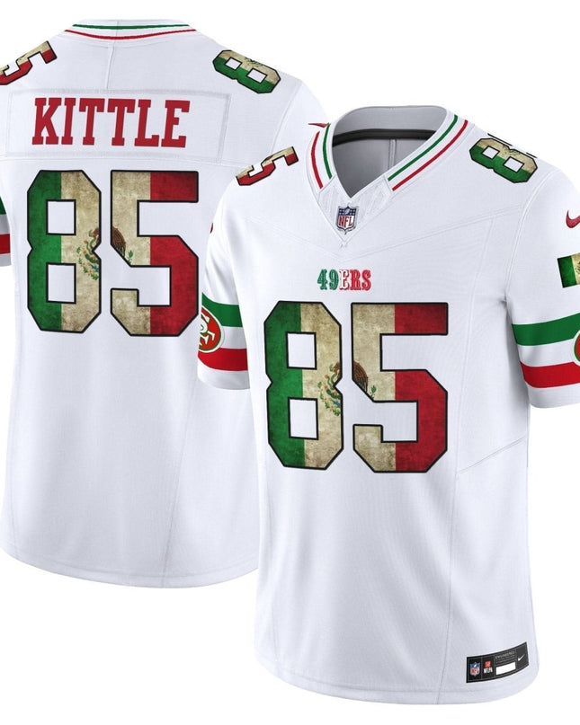 49ers Mexico Vapor Limited Jersey V4 - All Stitched SF49_KDZ - KINDOZY