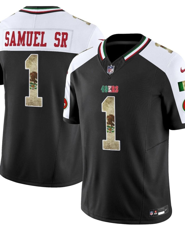49ers Mexico Vapor Limited Jersey V4 - All Stitched SF49_KDZ - KINDOZY