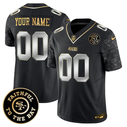49ers Pattern Style Vapor Limited Custom Jersey - All Stitched SF49_KDZ - KINDOZY