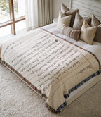 “Love Handwriting Letter” Woven Blanket