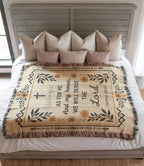 "As For Me and My House – Joshua 24:15" Woven Blanket