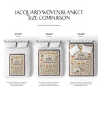 “The Earth is full of His unfailing love” Woven Blanket