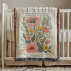 Wildflowers – Luke 12:27 Woven Blanket