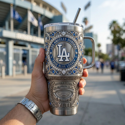 Los Angeles Dodgers 40 oz Tumbler with Handle and Lid