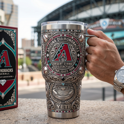 Arizona Diamondbacks 40 oz Tumbler with Handle and Lid