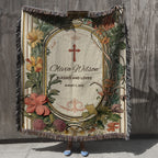Blessed & Loved - Personalized Christian Baby Woven Blanket