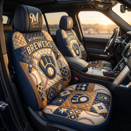 Milwaukee Brewers Car Seat Cover