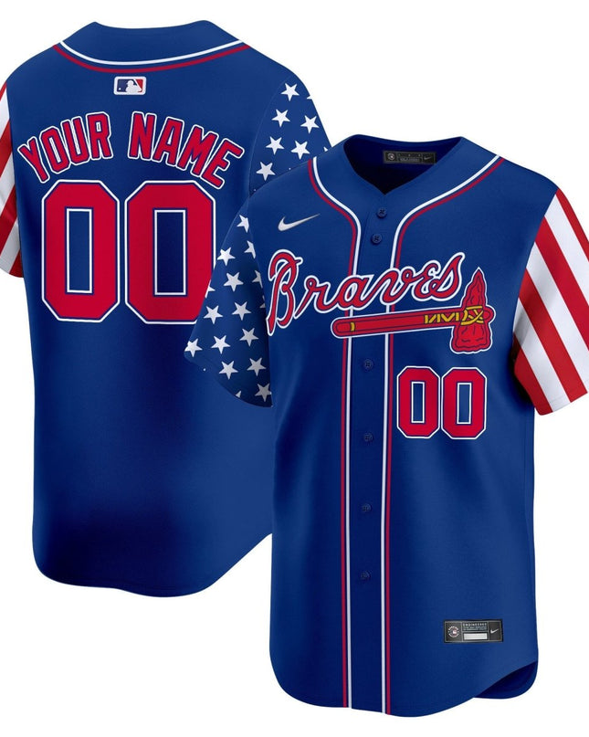 Atlanta Braves 2024 Independence Day Vapor Premier Limited Custom Jersey - All Stitched ATLBRA_KDZ - KINDOZY