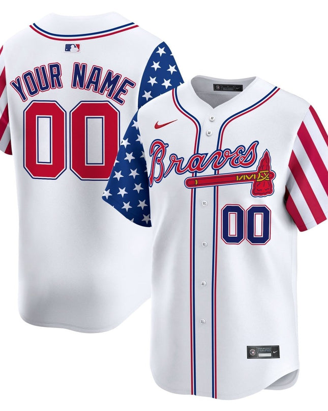 Atlanta Braves 2024 Independence Day Vapor Premier Limited Custom Jersey - All Stitched ATLBRA_KDZ - KINDOZY