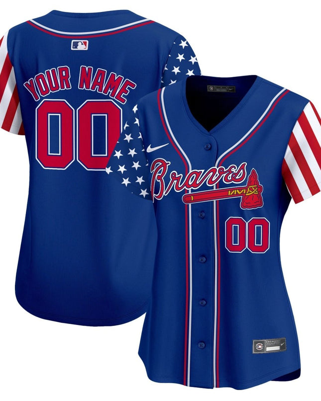 Atlanta Braves 2024 Independence Day Vapor Premier Limited Custom Jersey - All Stitched ATLBRA_KDZ - KINDOZY
