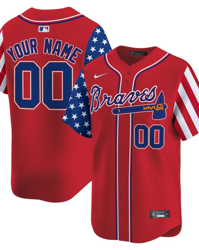 Atlanta Braves 2024 Independence Day Vapor Premier Limited Custom Jersey - All Stitched ATLBRA_KDZ - KINDOZY