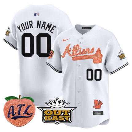 Atlanta Braves Atliens & Peach Vapor Premier Limited Custom Jersey - All Stitched ATLBRA_KDZ - KINDOZY