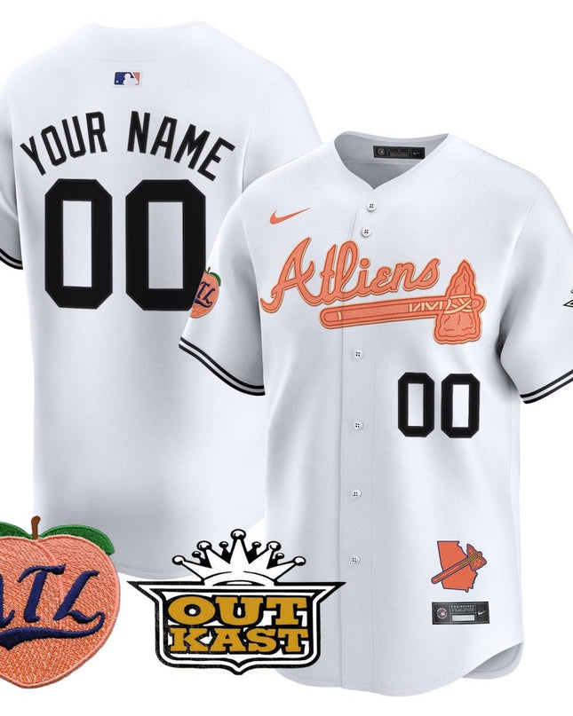 Atlanta Braves Atliens & Peach Vapor Premier Limited Custom Jersey - All Stitched ATLBRA_KDZ - KINDOZY