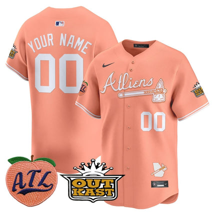 Atlanta Braves Atliens & Peach Vapor Premier Limited Custom Jersey - All Stitched ATLBRA_KDZ - KINDOZY