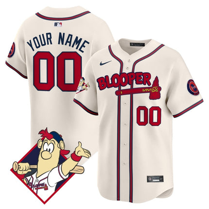 Atlanta Braves Blooper Vapor Premier Limited Custom Jersey - All Stitched ATLBRA_KDZ - KINDOZY