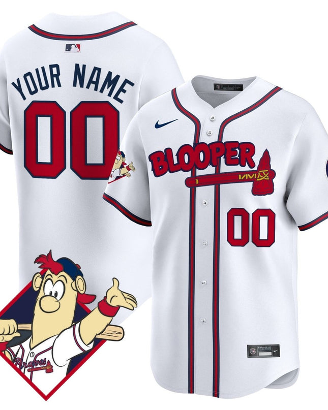 Atlanta Braves Blooper Vapor Premier Limited Custom Jersey - All Stitched ATLBRA_KDZ - KINDOZY