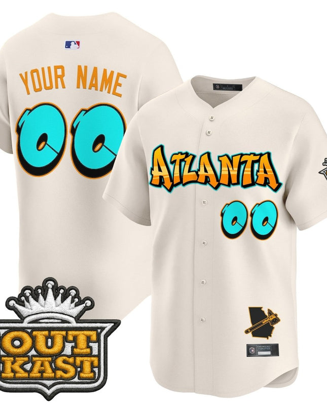 Atlanta Braves 'Graffiti A - Town Edition' Vapor Premier Limited Custom Jersey - All Stitched ATLBRA_KDZ - KINDOZY
