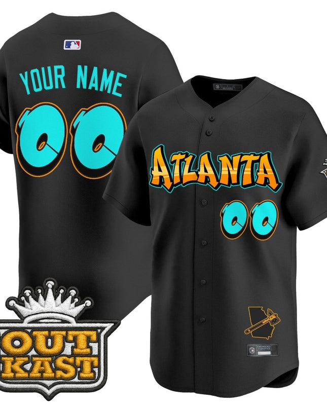 Atlanta Braves 'Graffiti A - Town Edition' Vapor Premier Limited Custom Jersey - All Stitched ATLBRA_KDZ - KINDOZY
