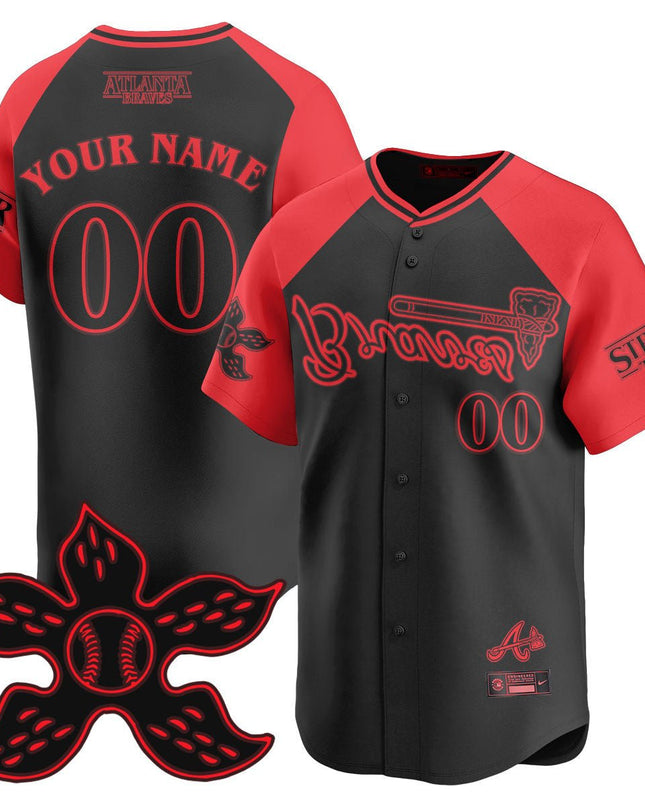 Atlanta Braves Stranger Things 2025 Limited Custom Jersey - All Stitched ATLBRA_KDZ - KINDOZY