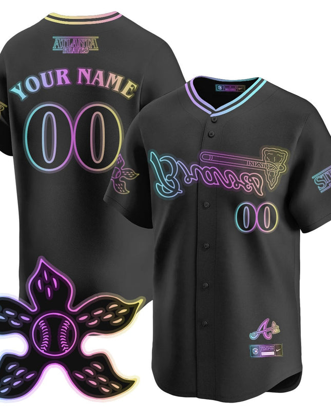 Atlanta Braves Stranger Things 2025 Limited Custom Jersey - All Stitched ATLBRA_KDZ - KINDOZY