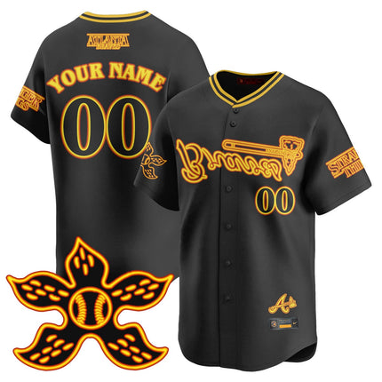 Atlanta Braves Stranger Things 2025 Limited Custom Jersey - All Stitched ATLBRA_KDZ - KINDOZY