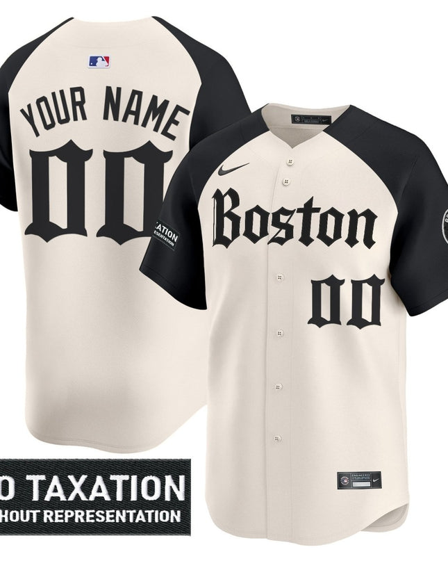 Boston Red Sox 'Retro Newspaper Edition' Vapor Premier Limited Custom Jersey - All Stitched BOSRED_KDZ - KINDOZY