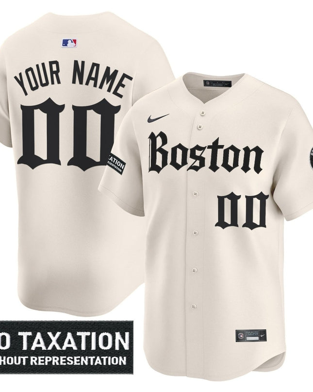 Boston Red Sox 'Retro Newspaper Edition' Vapor Premier Limited Custom Jersey - All Stitched BOSRED_KDZ - KINDOZY