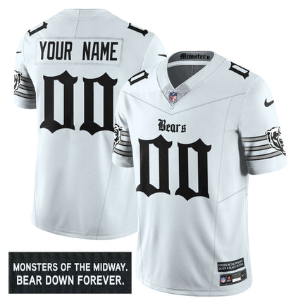 Chicago Bears 'Gothic Monsters Edition' Vapor Limited Custom Jersey - All Stitched CHIBEA_KDZ - KINDOZY
