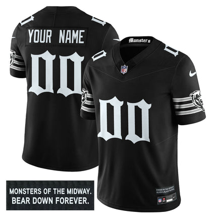 Chicago Bears 'Gothic Monsters Edition' Vapor Limited Custom Jersey - All Stitched CHIBEA_KDZ - KINDOZY