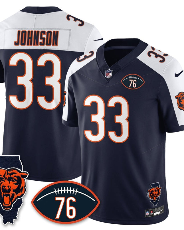 Chicago Bears Honor Steve McMichael Custom Jersey - All Stitched CHIBEA_KDZ - KINDOZY