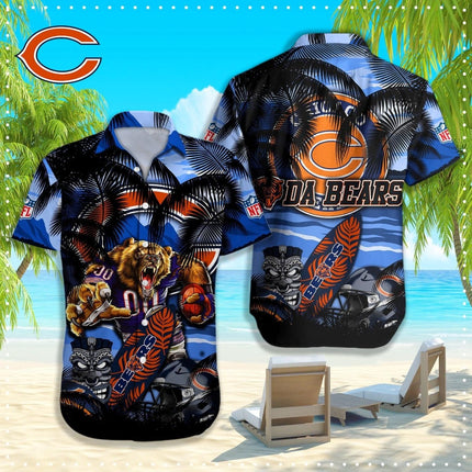 Chicago Bears NFL - Hawaiian shirt Q - 48184 CHIBEA_KDZ - KINDOZY