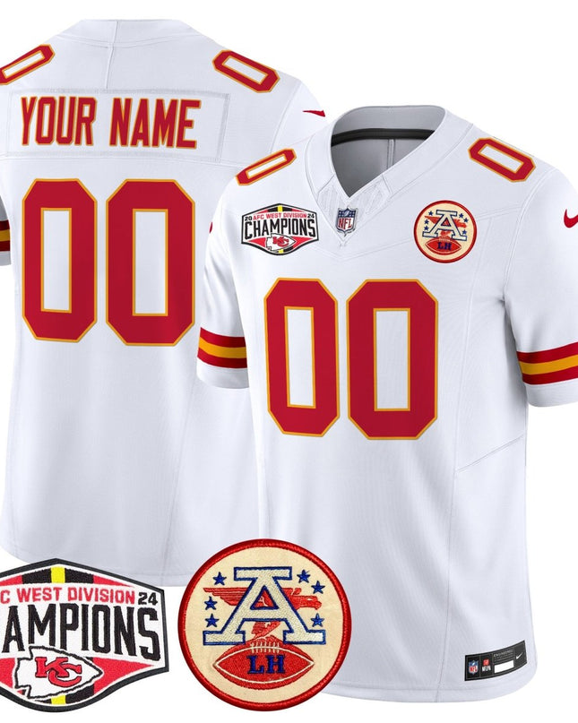 Chiefs 2024 AFC West Division Champions Patch Vapor Limited Custom Jersey - All Stitched KCCHI_KDZ - KINDOZY