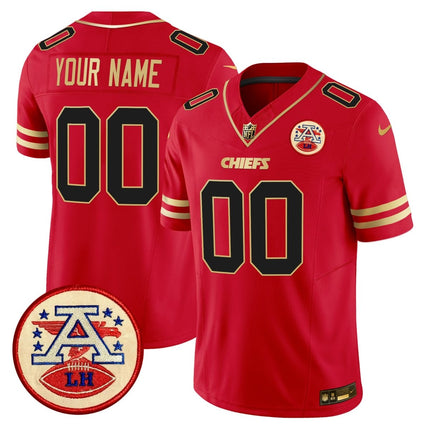 Chiefs 2024 Lamar Hunt Patch Vapor Limited Custom Jersey - All Stitched KCCHI_KDZ - KINDOZY