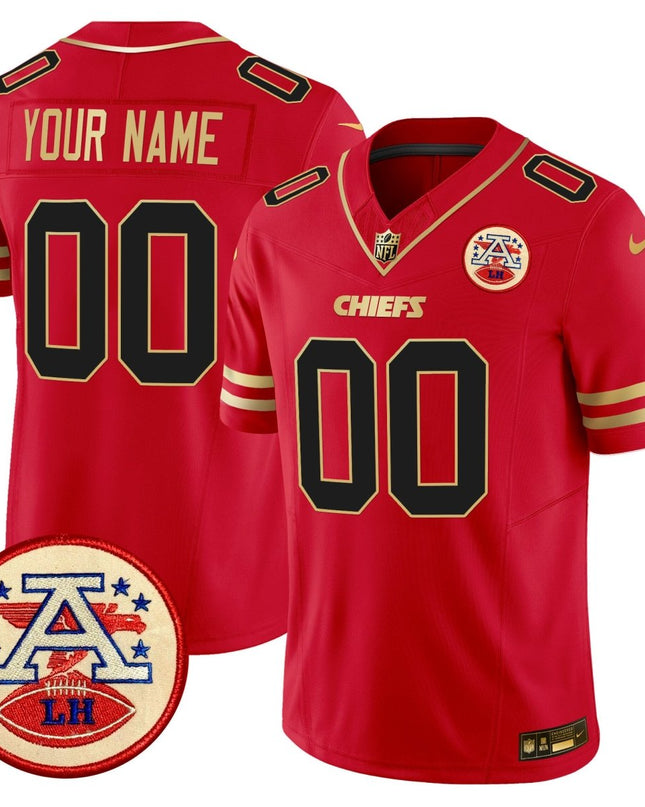 Chiefs 2024 Lamar Hunt Patch Vapor Limited Custom Jersey - All Stitched KCCHI_KDZ - KINDOZY