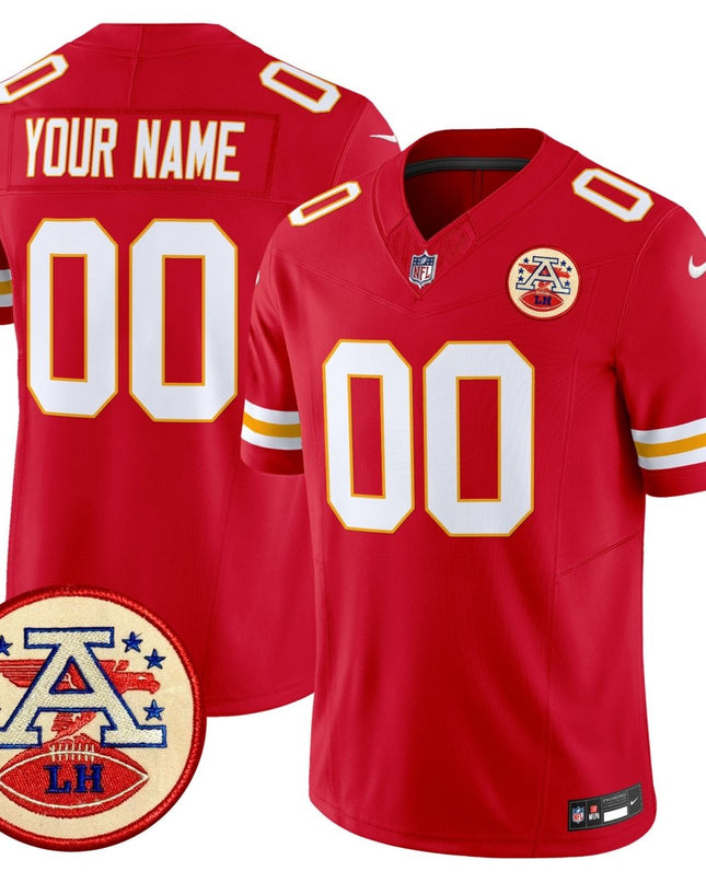 Chiefs 2024 Lamar Hunt Patch Vapor Limited Custom Jersey - All Stitched KCCHI_KDZ - KINDOZY