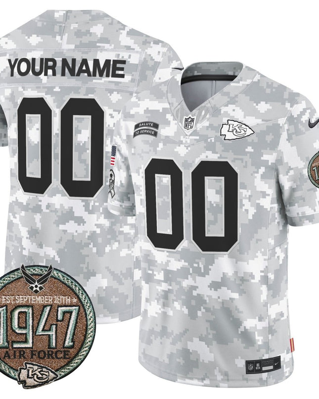 Chiefs 2024 Salute to Service Establishment Year Patch Vapor Limited Custom Jersey - All Stitched KCCHI_KDZ - KINDOZY