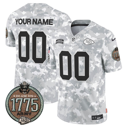 Chiefs 2024 Salute to Service Establishment Year Patch Vapor Limited Custom Jersey - All Stitched KCCHI_KDZ - KINDOZY