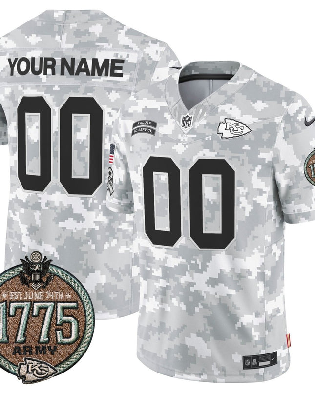 Chiefs 2024 Salute to Service Establishment Year Patch Vapor Limited Custom Jersey - All Stitched KCCHI_KDZ - KINDOZY