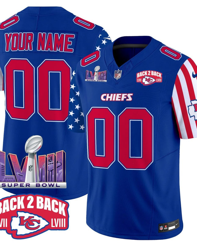 Chiefs American Style Vapor Limited Custom Jersey - All Stitched KCCHI_KDZ - KINDOZY