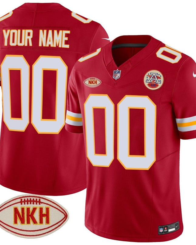 Chiefs NKH Patch 2023 Vapor Limited Custom Jersey - All Stitched KCCHI_KDZ - KINDOZY
