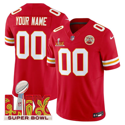 Chiefs Super Bowl LIX Patch Vapor Limited Custom Jersey - All Stitched KCCHI_KDZ - KINDOZY