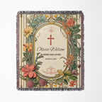 Blessed & Loved - Personalized Christian Baby Woven Blanket